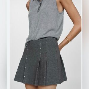 Mango Dark Gray mini Skirt